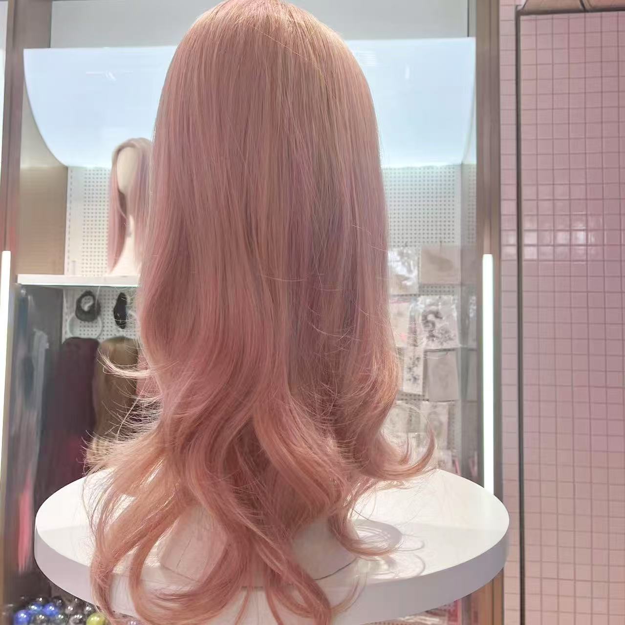 Rosy Glow Waves Wig