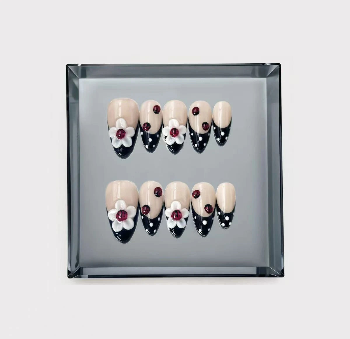 Ladybug Secret Press On Nails