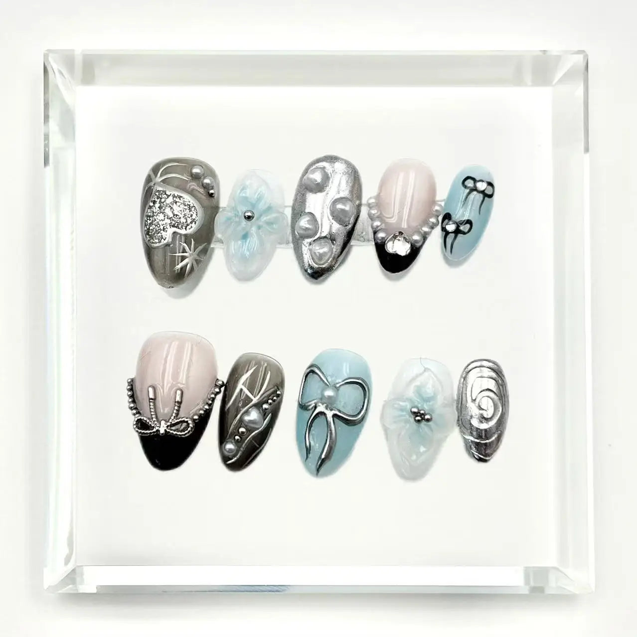 Starbound Bow Press On Nails