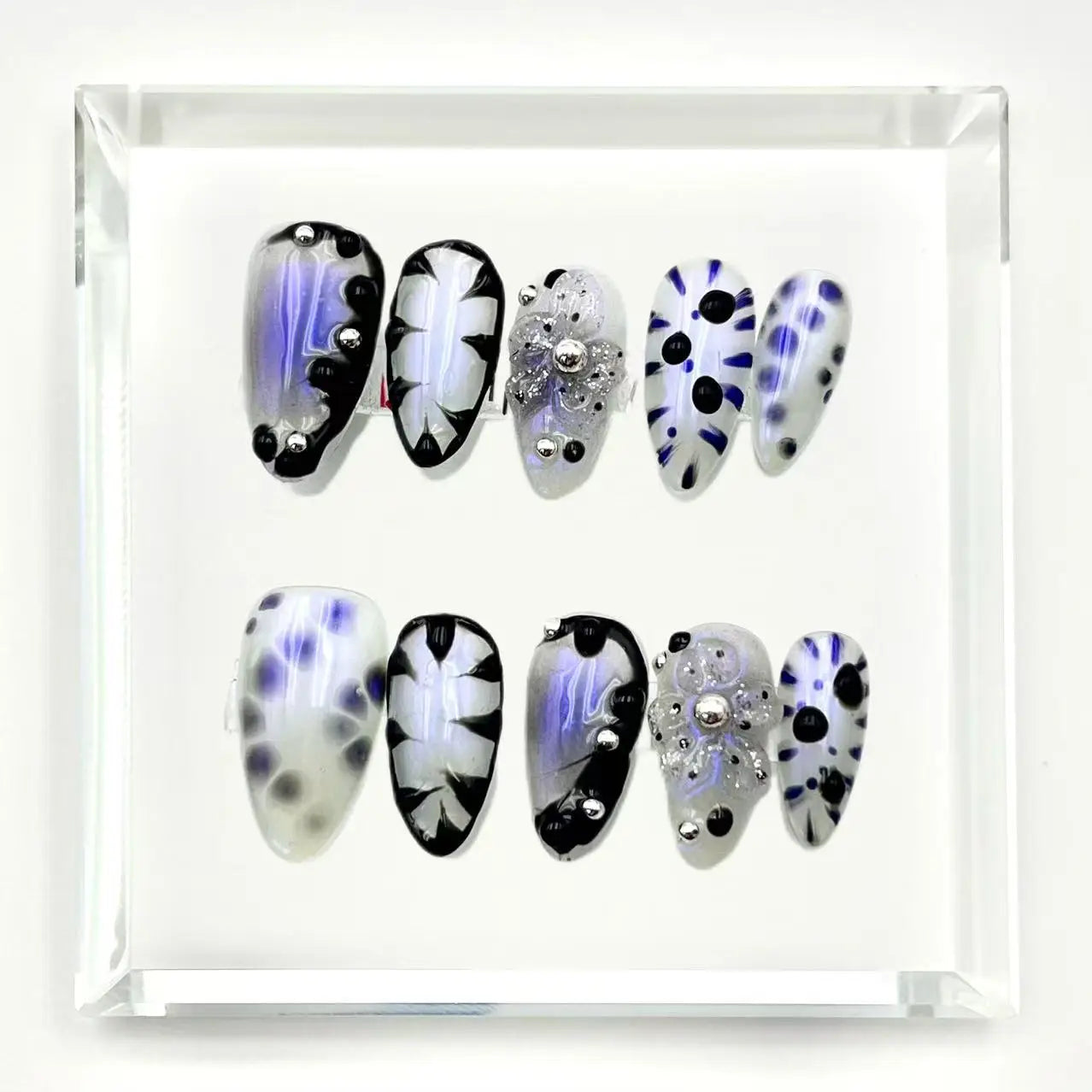 Electric Bloom Press-On Nails