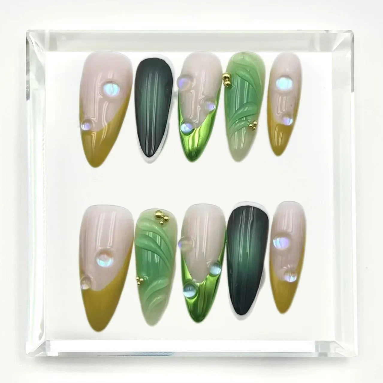 Forest Echo Press On Nails