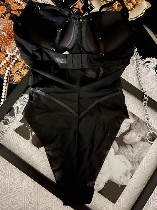 Midnight Straps Bodysuit