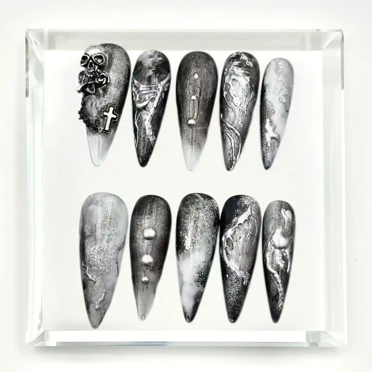 Grave Whisper Press On Nails