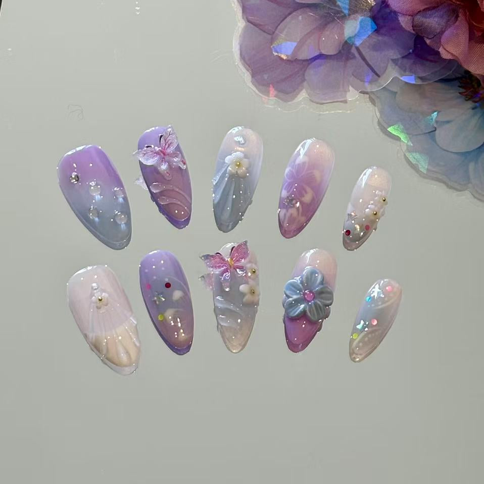 Stardust Pastel Press On Nails