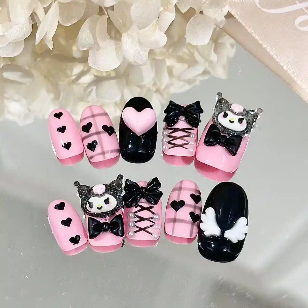 Sweety Kuromi Press On Nails