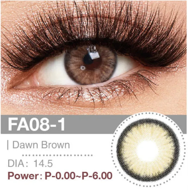 Dawn Brown Monthly Contact Lenses