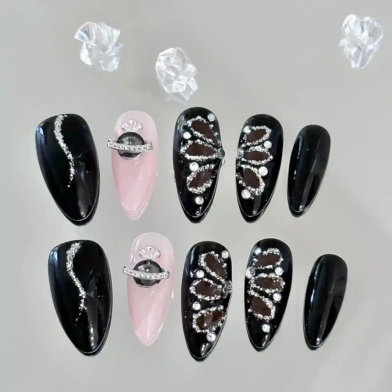 Mystic Butterfly Long Press On Nails