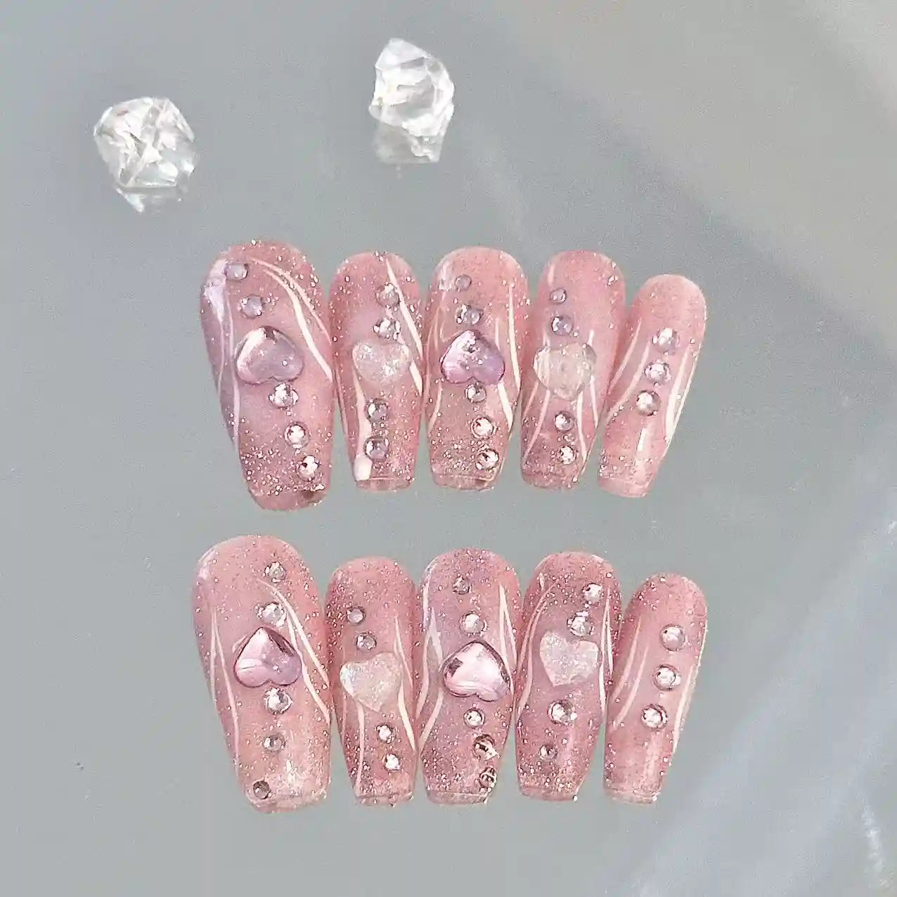 Sugar Pink Press On Nails