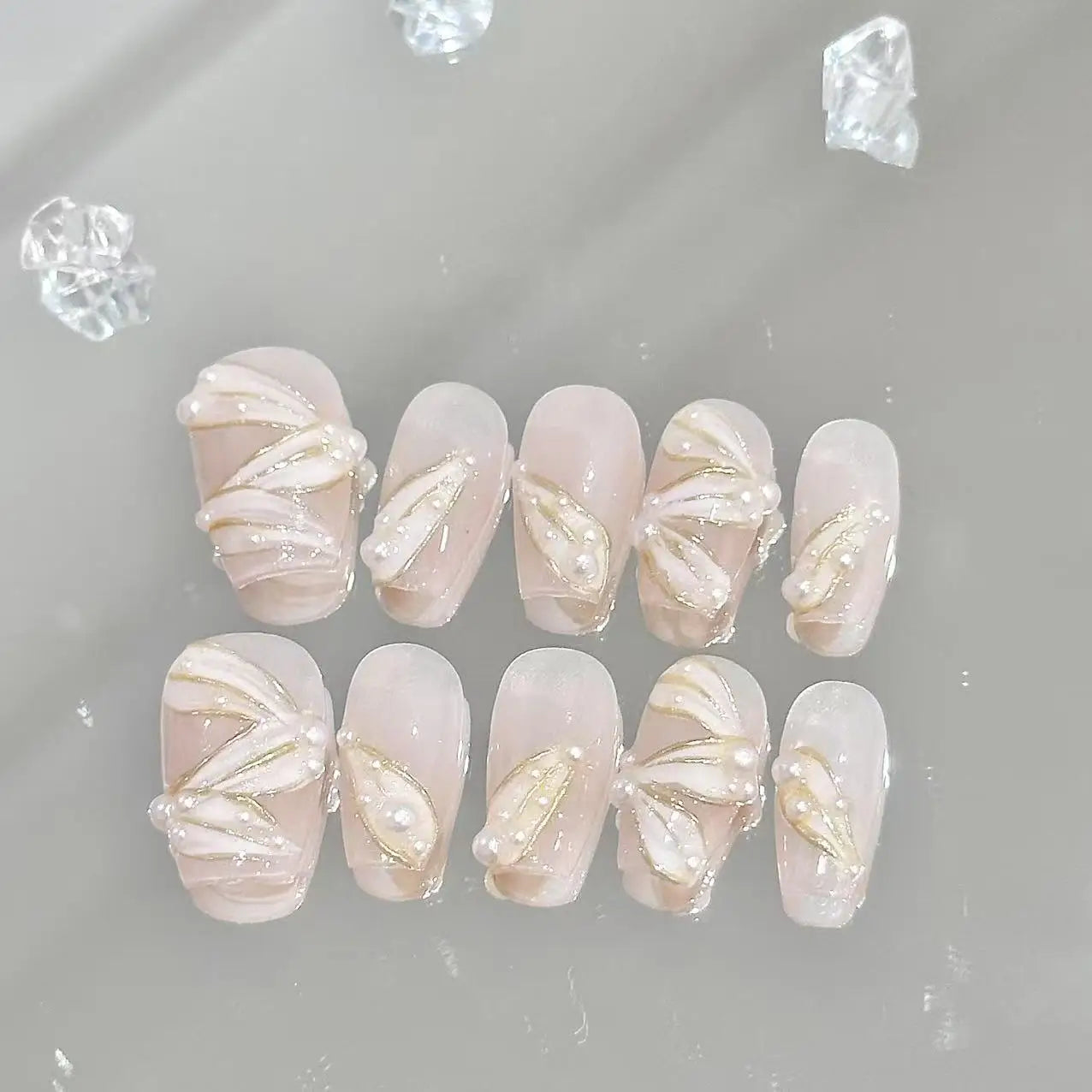 Ballerina Long Press On Nails