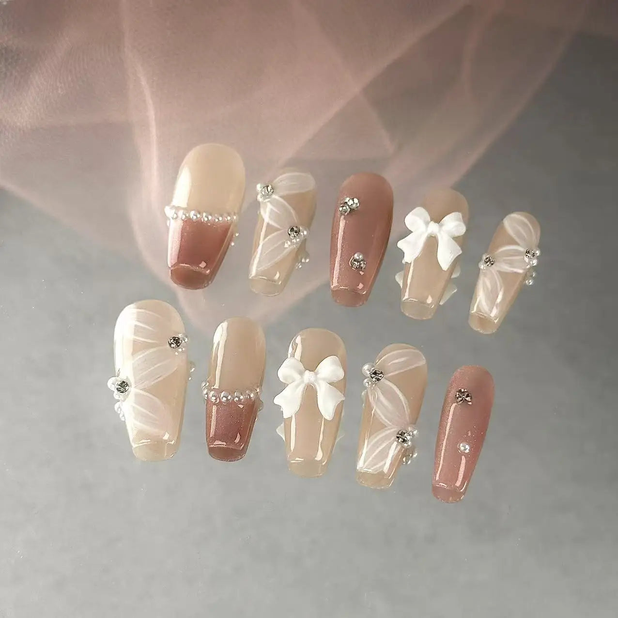 Rouge Ballet Press On Nails