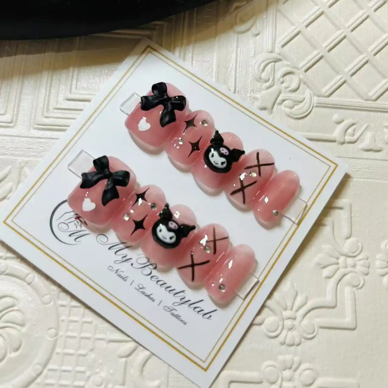 Pink Kuromi Press On Nails