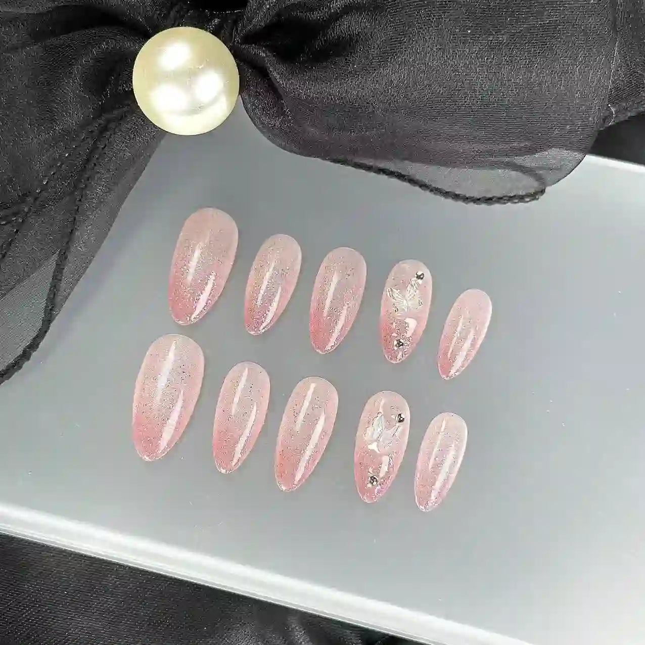 Pink Ombre Press On Nails
