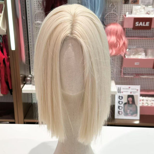 Ivory White Lob Wig