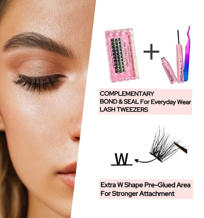 Brown Fox Eye Pre Glued Lashes