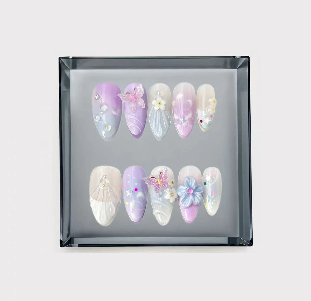 Stardust Pastel Press On Nails