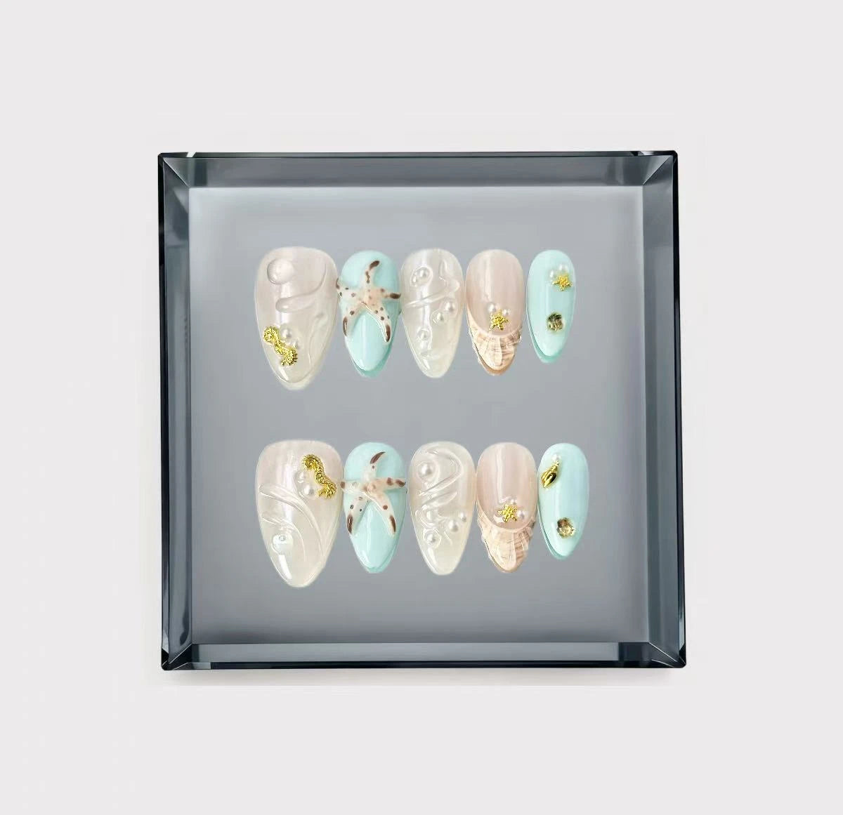 Ocean Odyssey Long Press On Nails