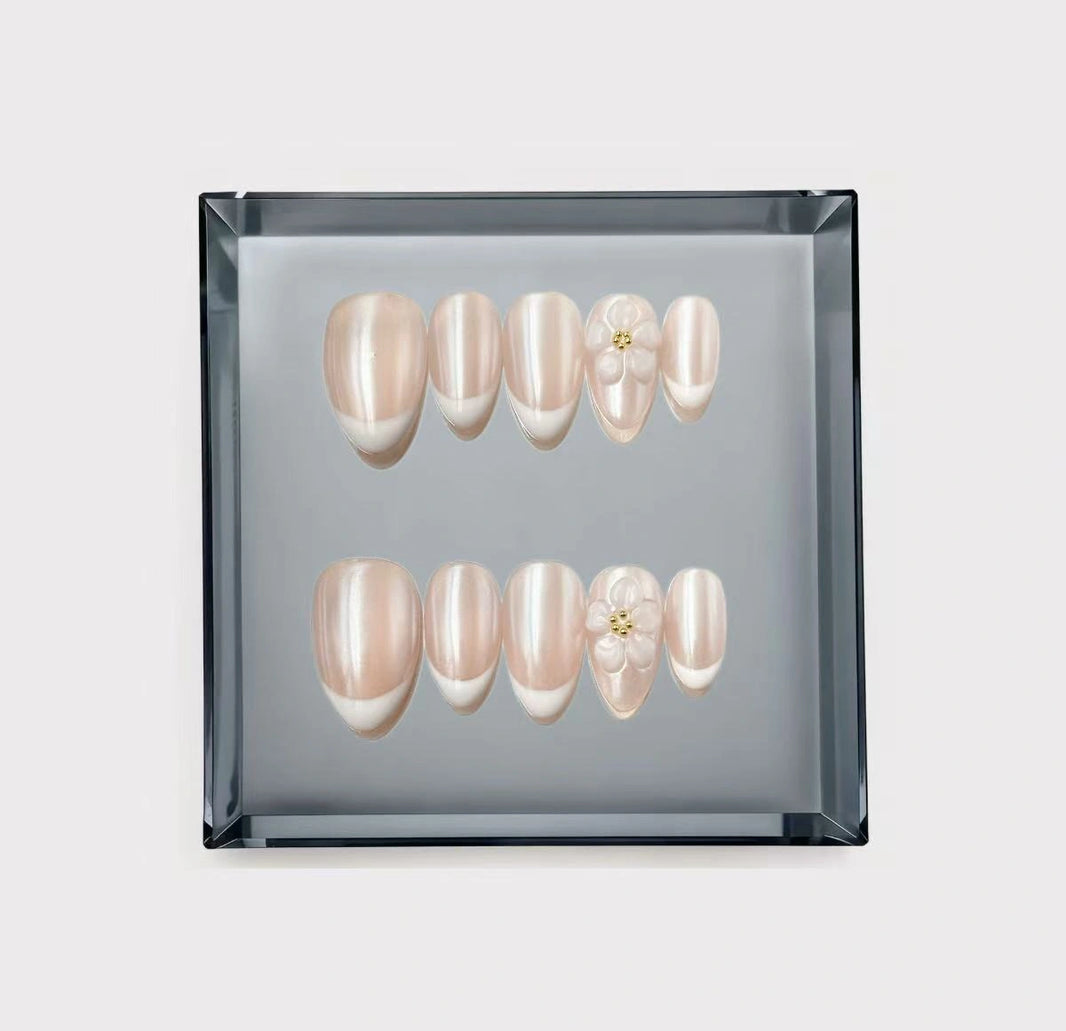 Opaline Bloom Press On Nails