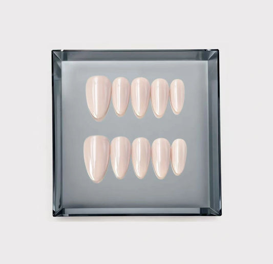 Glazed Pink Press On Nails