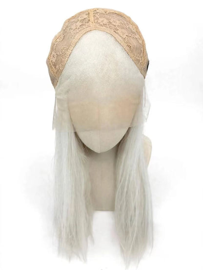 Pearly White Long Straight Wig