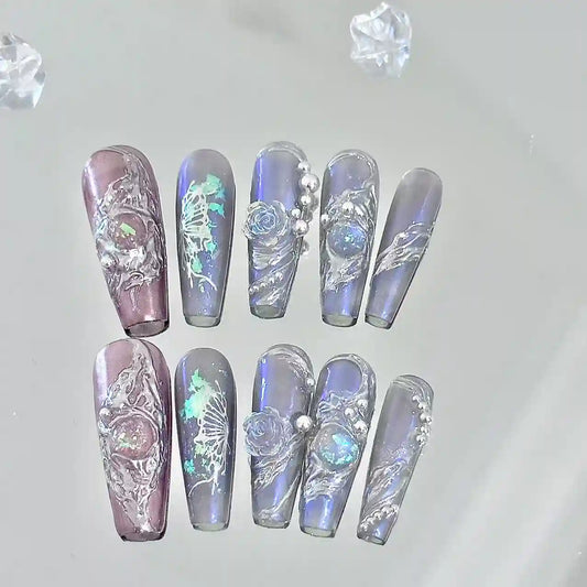 Cosmic Legendary Long Press On Nails