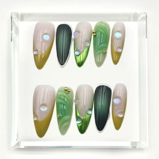 Forest Echo Press On Nails