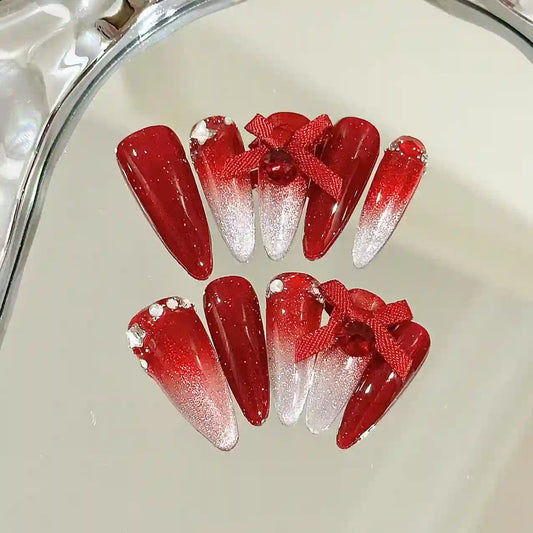 Ruby Shine Press On Nails