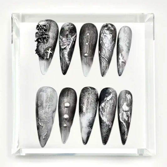 Grave Whisper Press On Nails