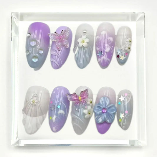 Stardust Pastel Press On Nails