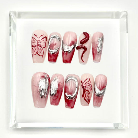 Venom Rose Press-On Nails