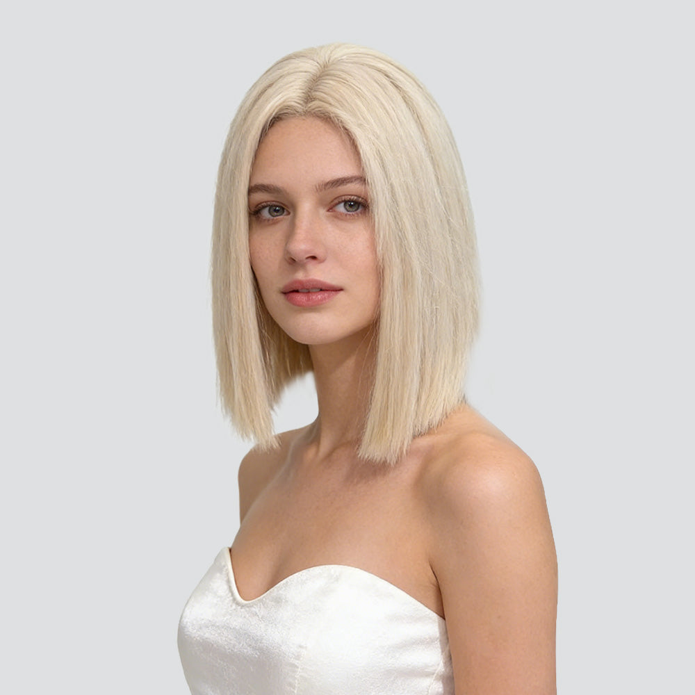 Ivory White Lob Wig