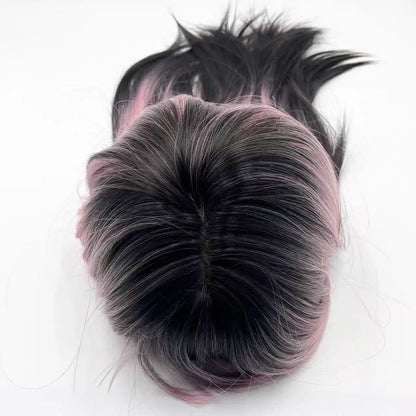 Flamingo Blaze-Black Pink Ombre Wig