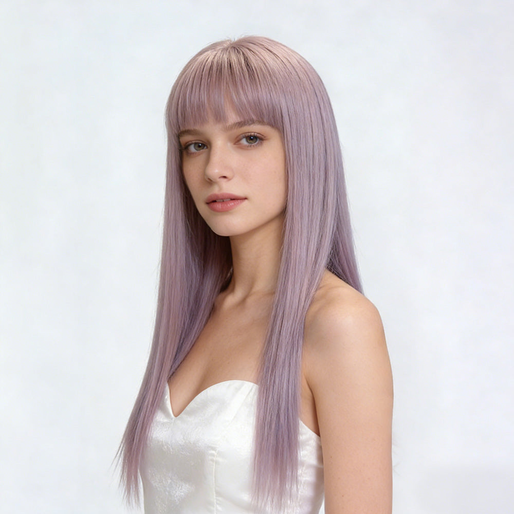 Lilac Dream-Long Lavender Wig