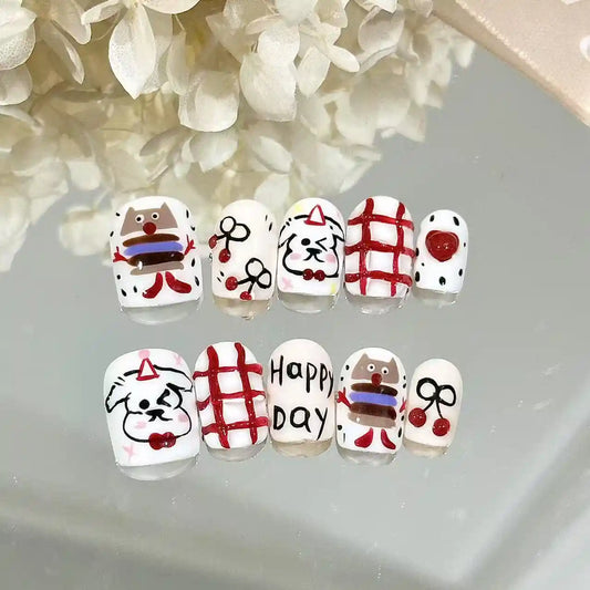 Puppy Happy Day Press On Nails