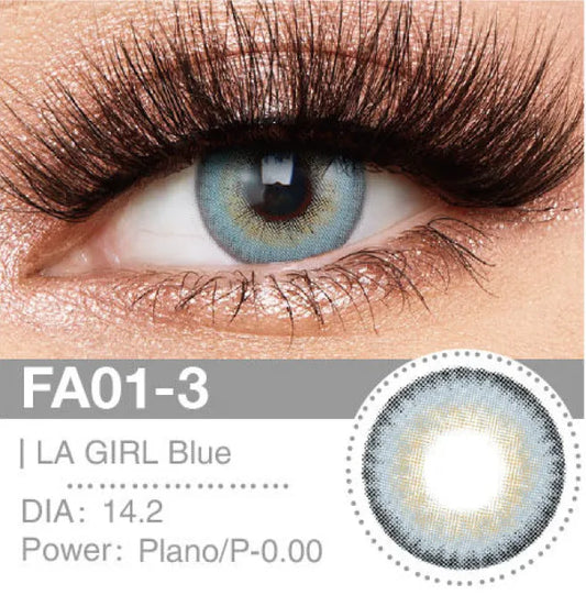 LA Gril Blue Monthly Contact Lenses
