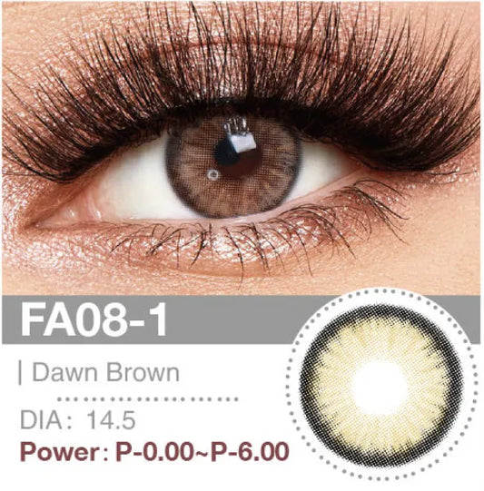 Dawn Brown Monthly Contact Lenses
