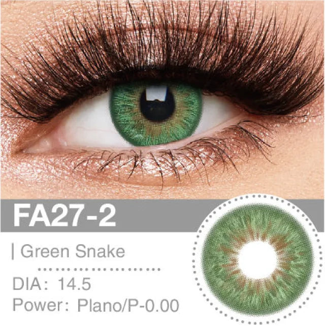 Green Snake Monthly Contact Lenses