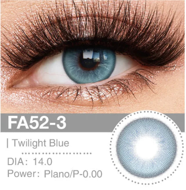 Twlight Blue Monthly Contact Lenses