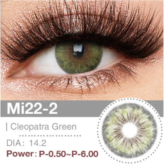 Cleopatra Green Monthly Contact Lenses