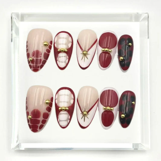 Scarlet Ceremony Press On Nails