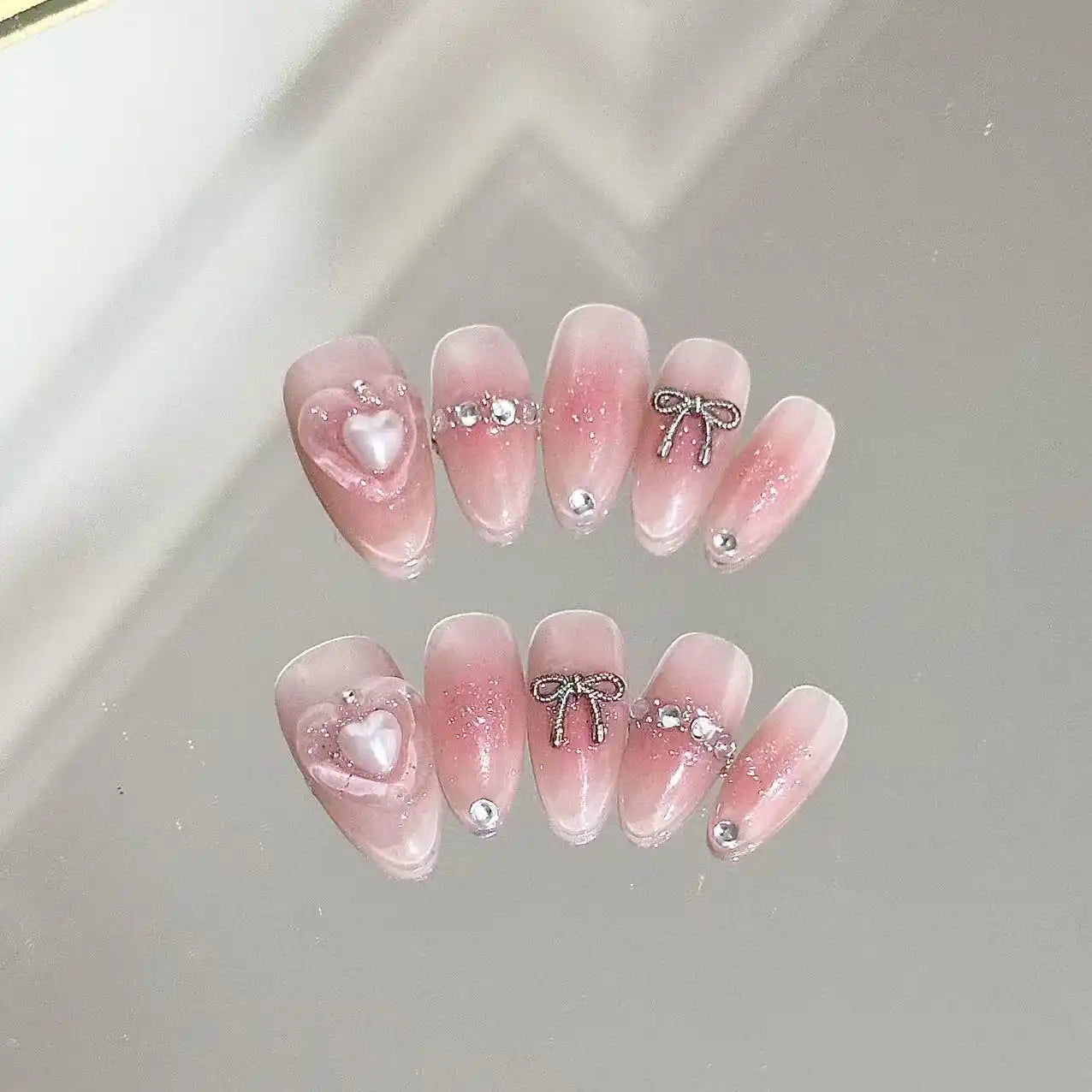 Sweetheart Charm Press On Nails